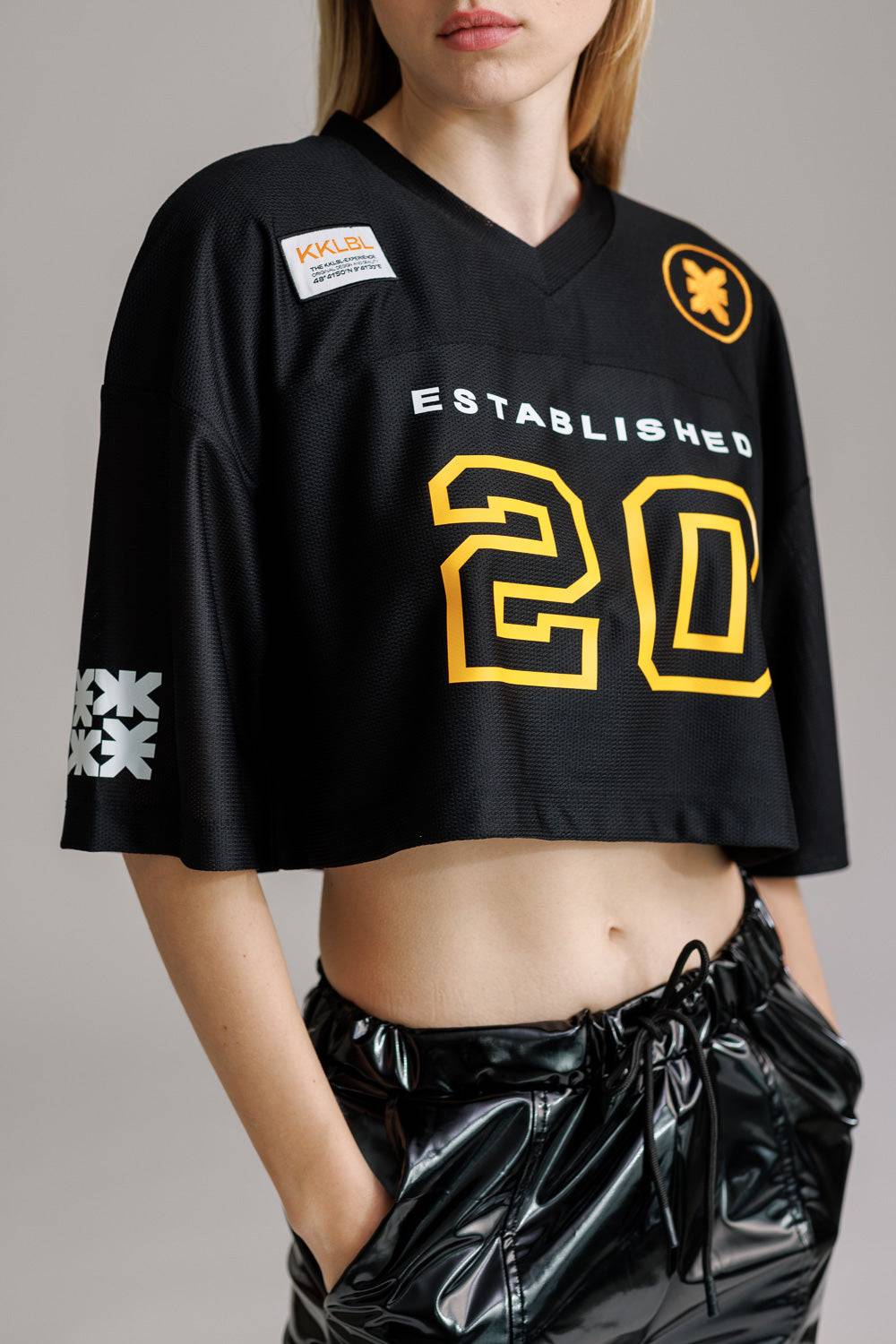 Karo Kauer T-Shirt Cropped Baseball Blitzverkäufe