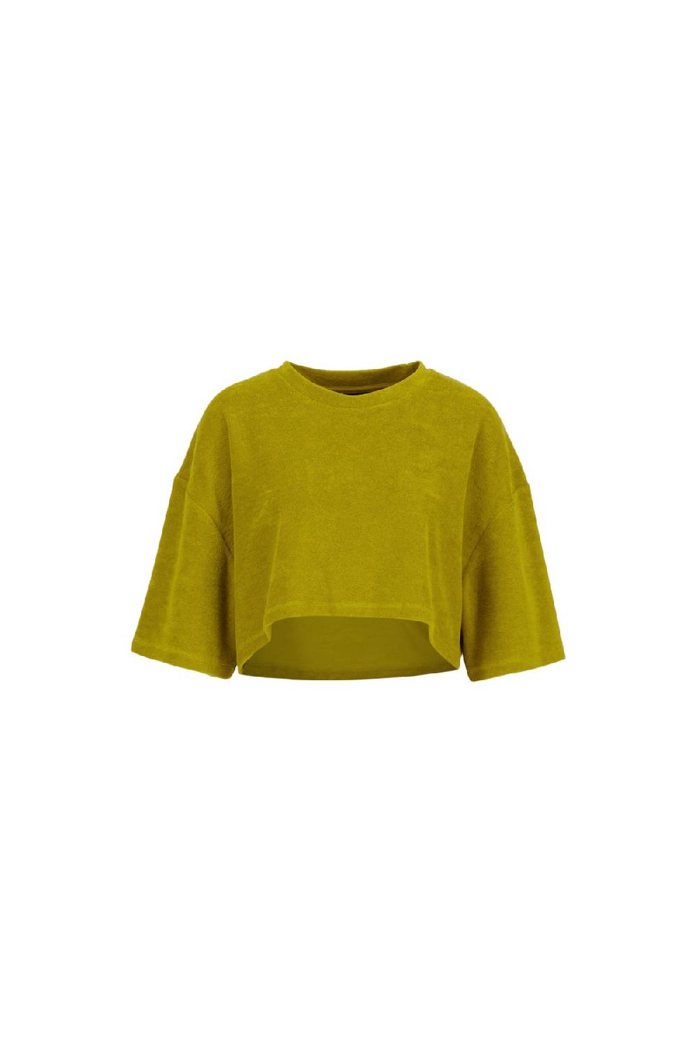 Karo Kauer Frottee T-Shirt Olive Fabrik Onlineshop