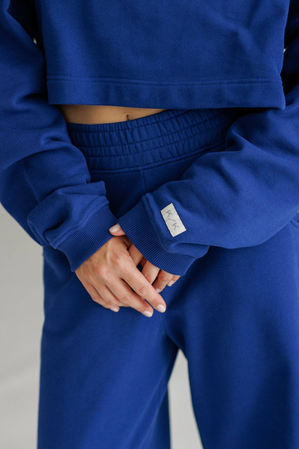 Karo Kauer Sweater Cropped Dark Blue Cyber Monday