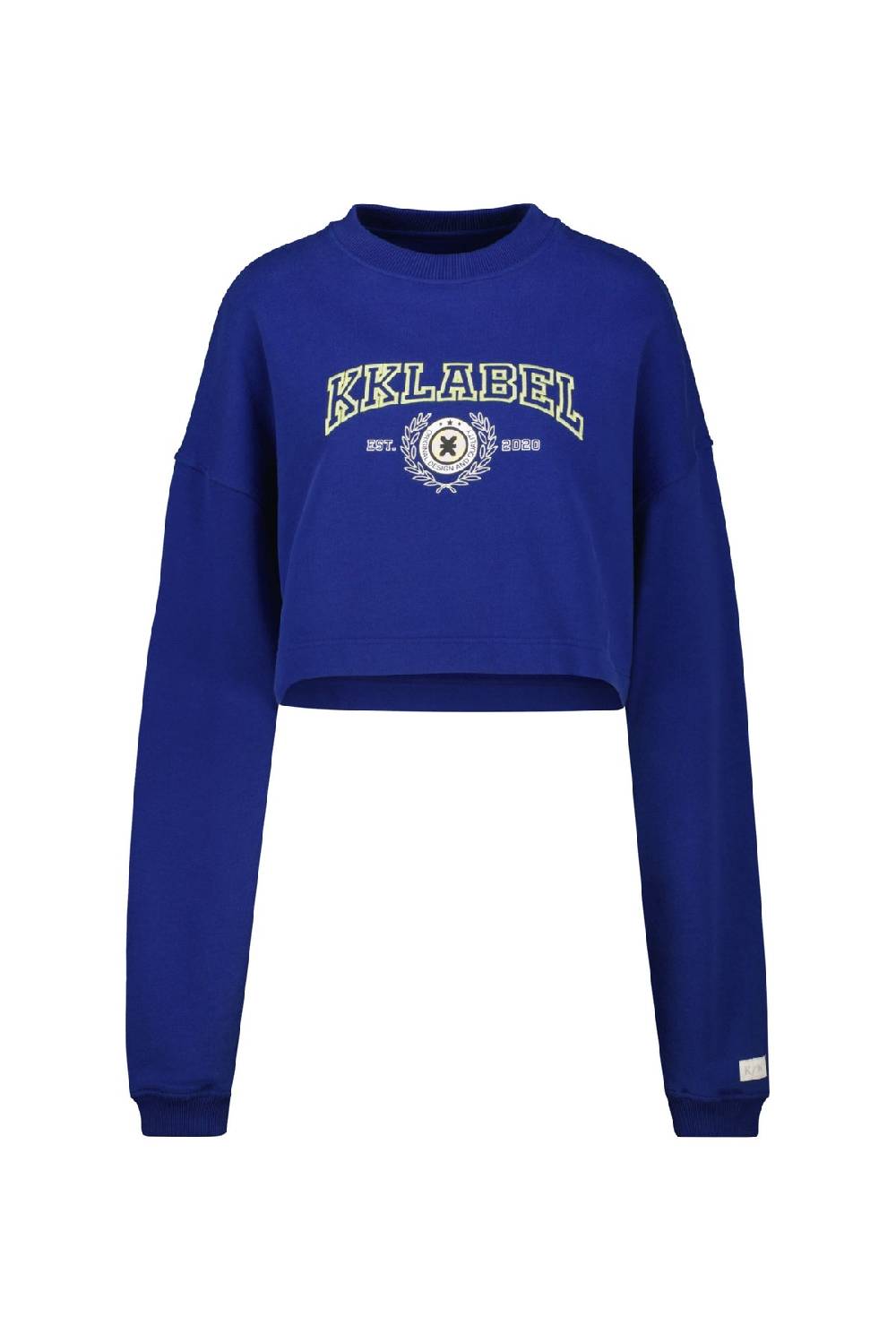 Karo Kauer Sweater Cropped Dark Blue Cyber Monday