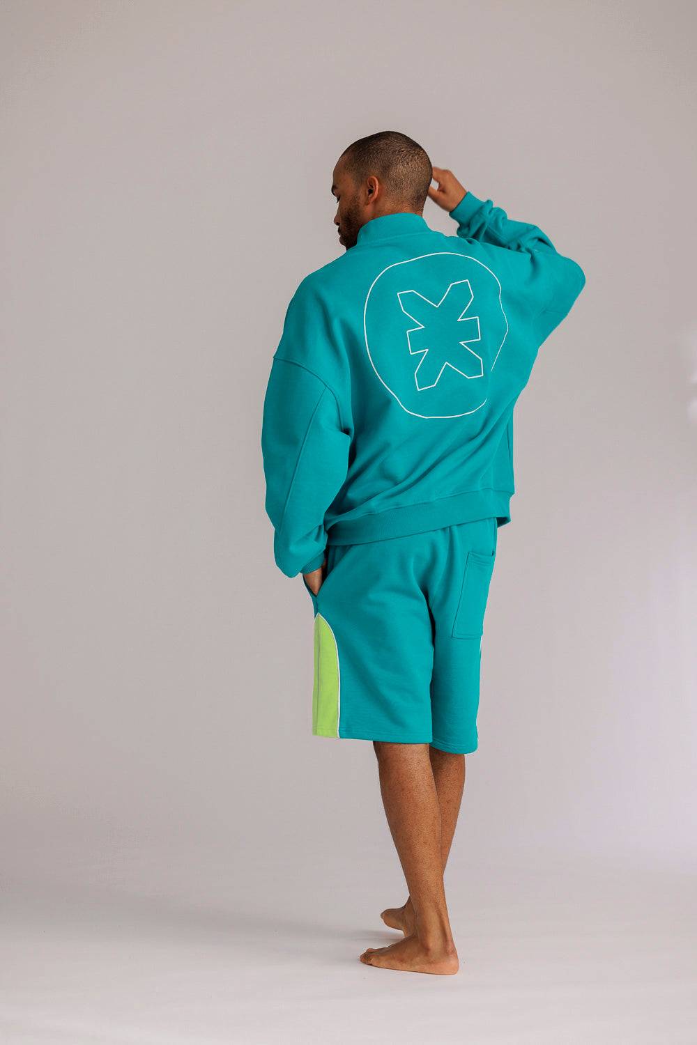 Karo Kauer Zipped Jacket Tile Blue Jubiläumsangebot