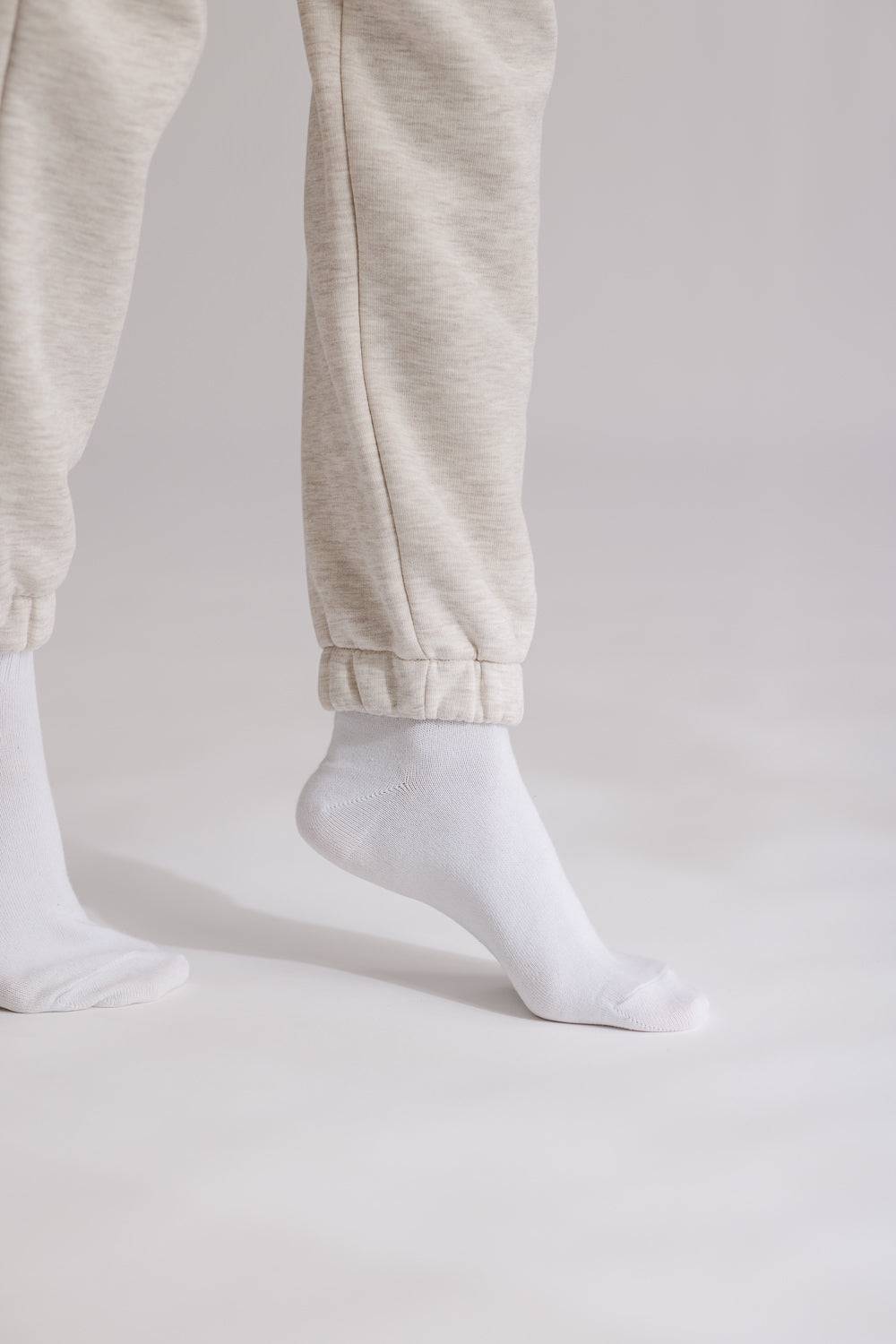 Karo Kauer Jogger Pants Basic Sand Melange Zeitlich begrenztes Angebot