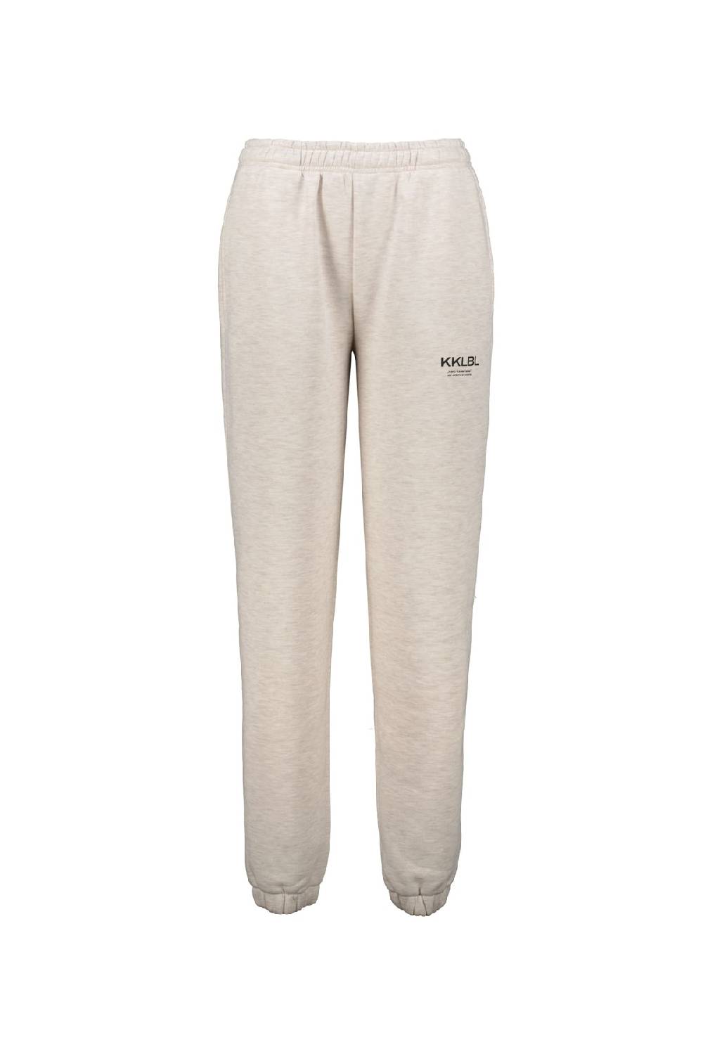 Karo Kauer Jogger Pants Basic Sand Melange Zeitlich begrenztes Angebot
