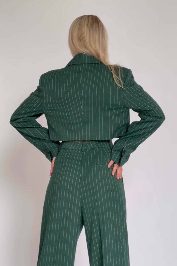 Karo Kauer Formal Pants Sapphire Green Saisonale Angebote