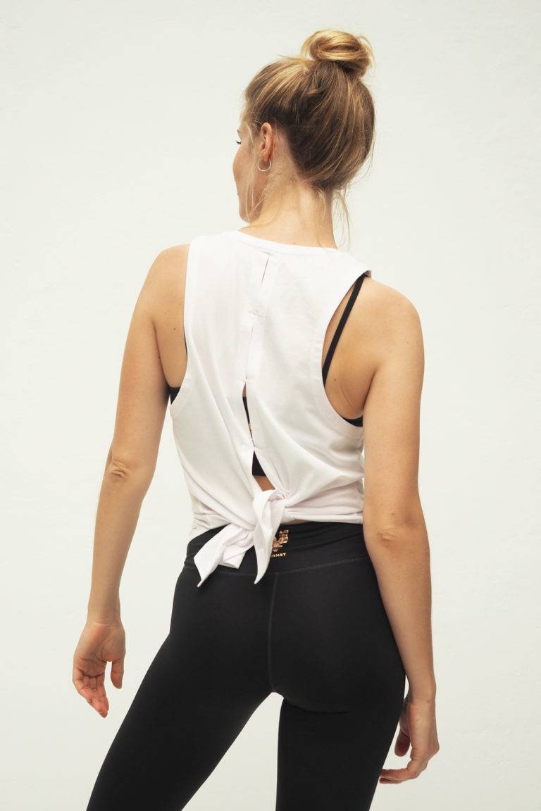 Kismet Yogastyle Shakti Tank – White Logo Gold Bis zu 60% Rabatt