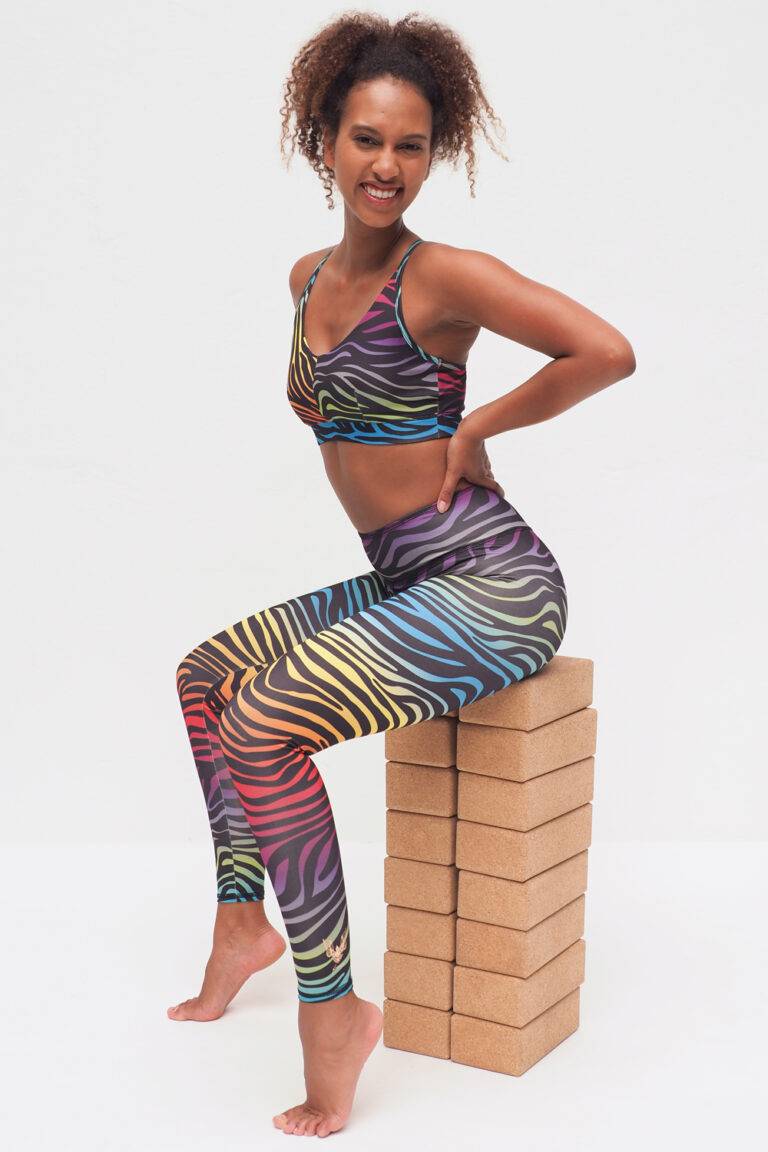 Kismet Yogastyle Amba rainbow zebra Clearance-Verkauf