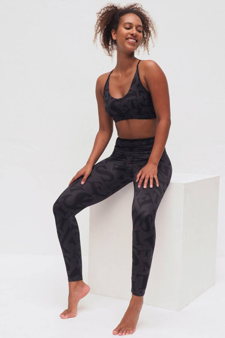 Kismet Yogastyle Amba anthracite typo Kostenloser Versand international