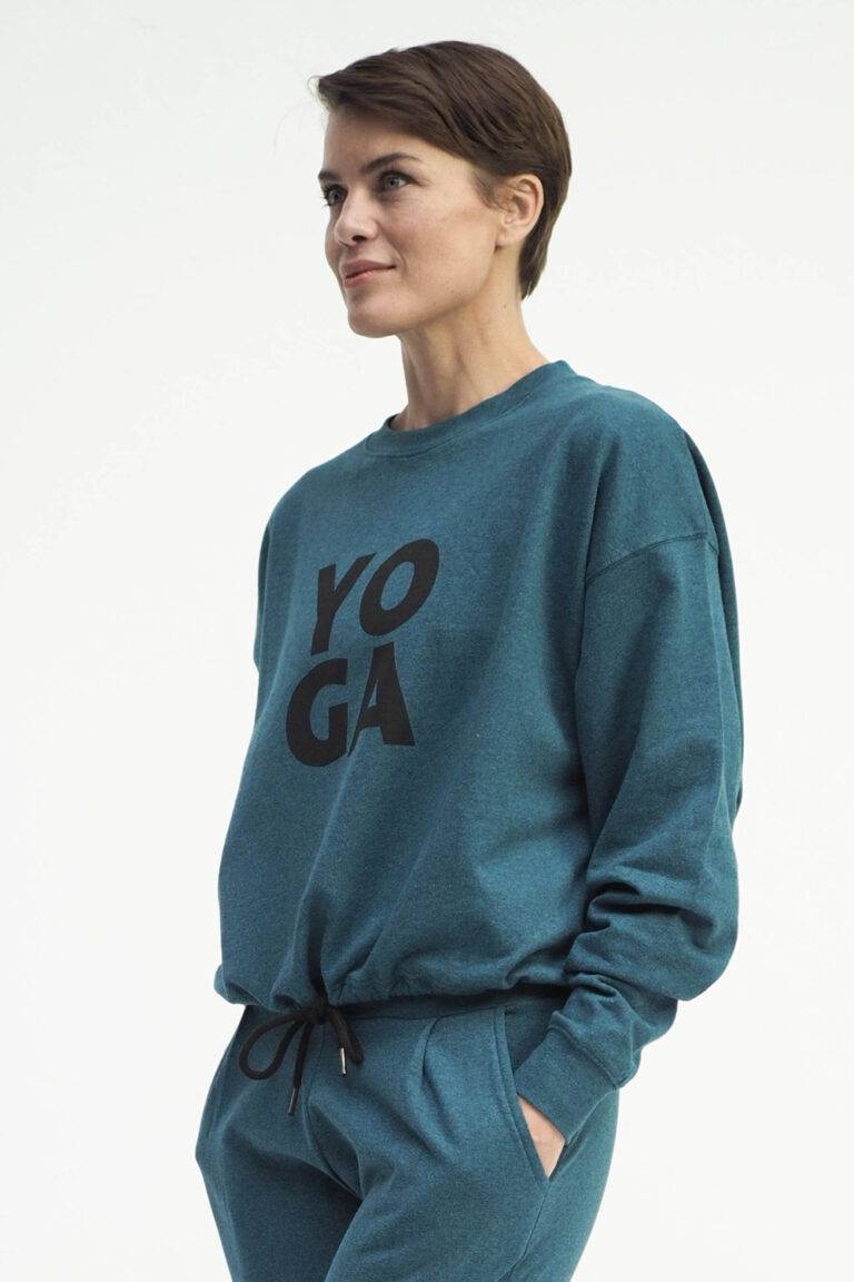 Kismet Yogastyle Garuda Sweatshirt emerald marl 50% Rabatt für begrenzte Zeit