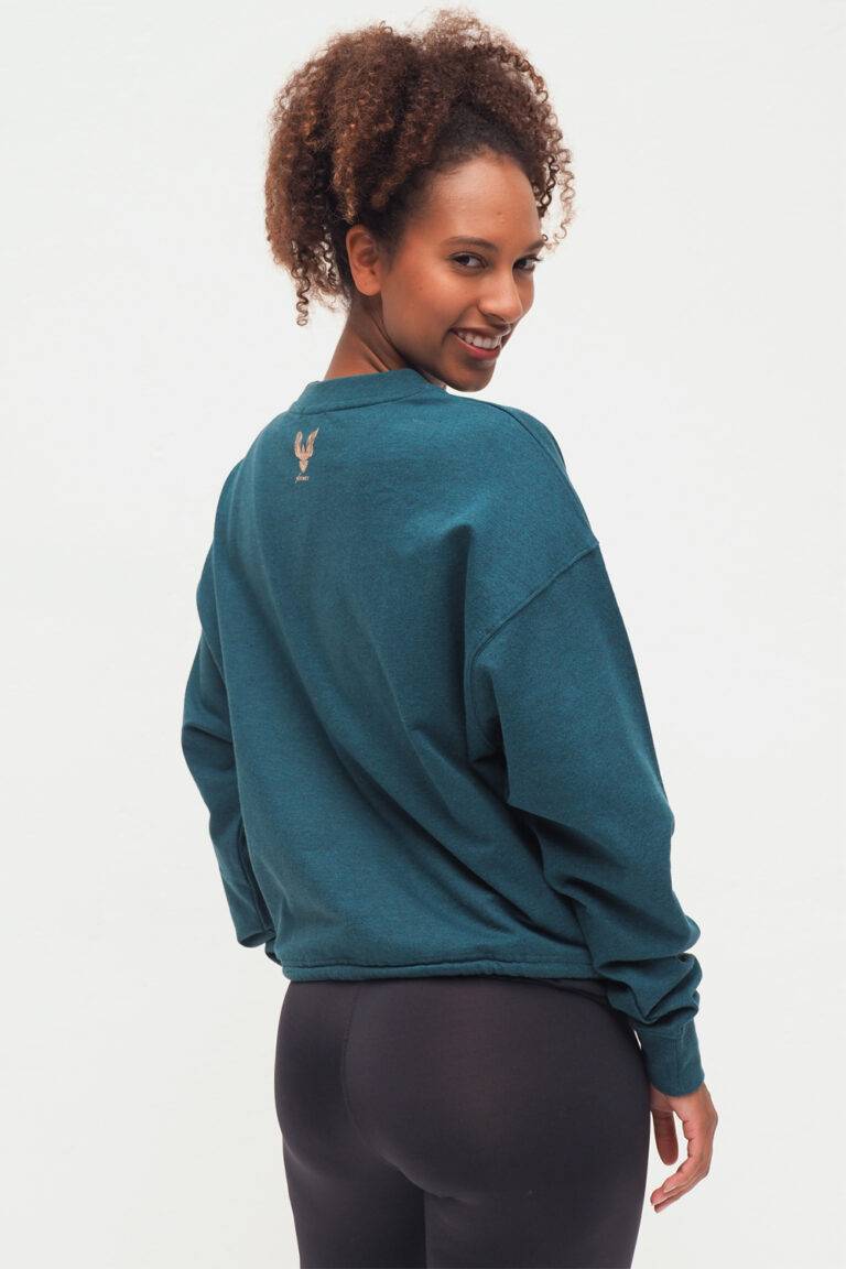 Kismet Yogastyle Garuda Sweatshirt emerald marl 50% Rabatt für begrenzte Zeit
