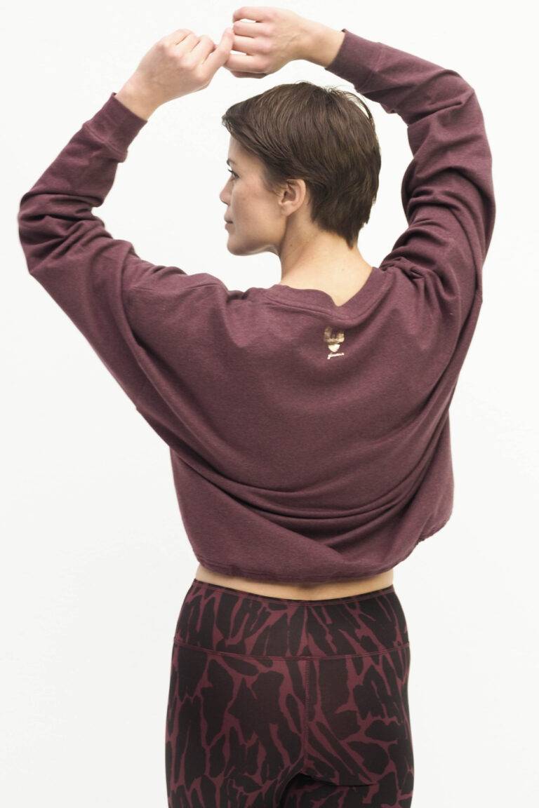 Kismet Yogastyle Garuda Sweatshirt ruby marl im Angebot