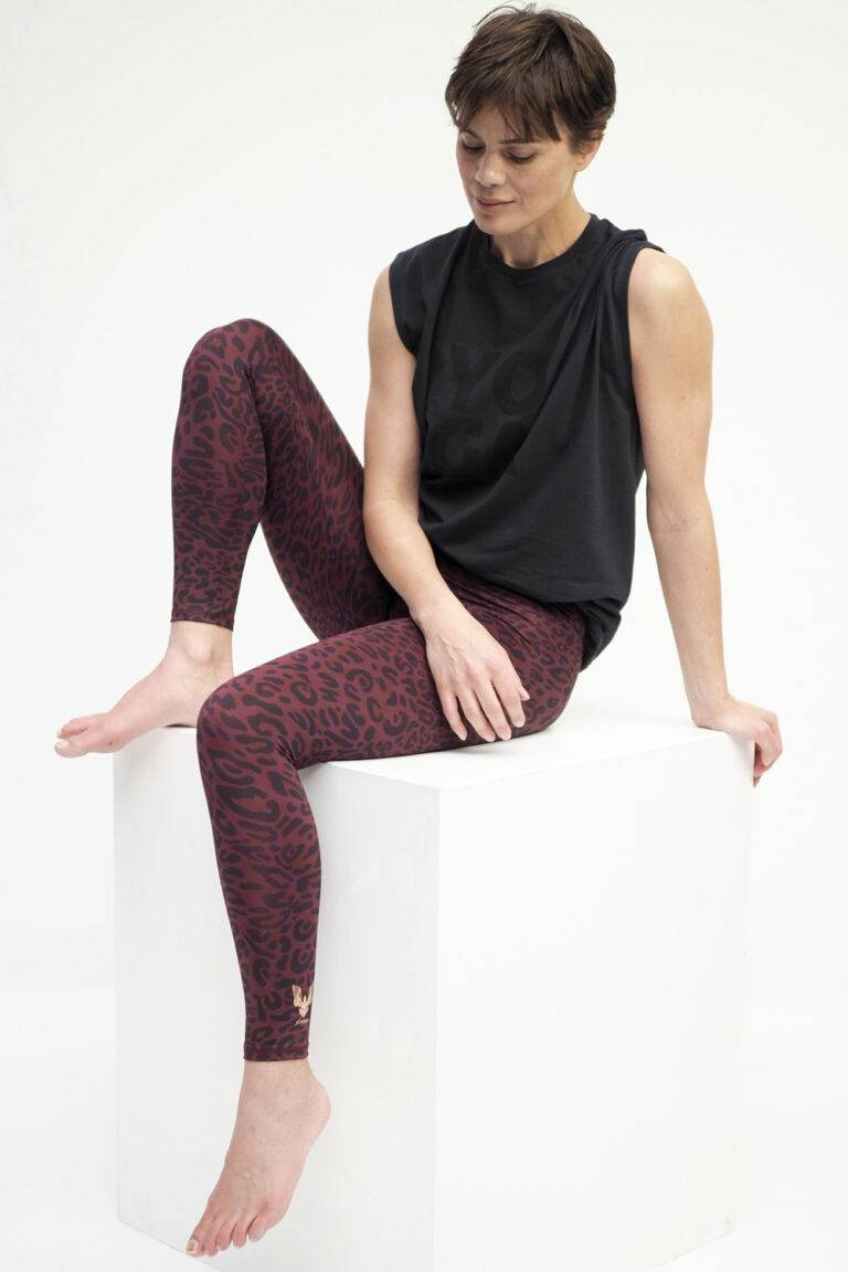 Kismet Yogastyle Ganga Leggings 7/8 leo ruby Fabrikverkauf