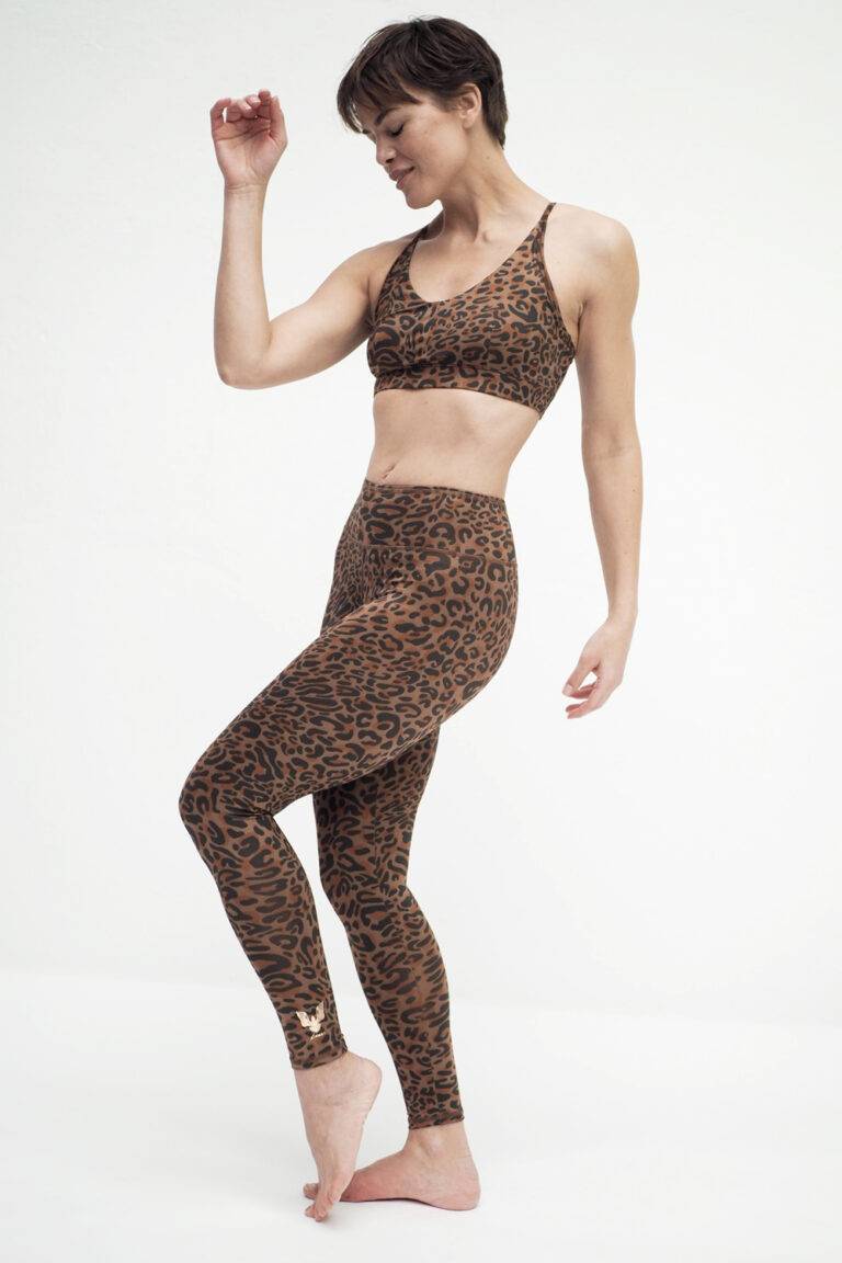 Kismet Yogastyle Ganga Leggings 7/8 leo brown Muttertagsangebot