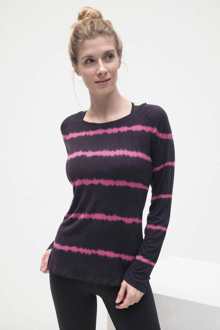 Kismet Yogastyle Nandi LS Batik orchid Top Angebot