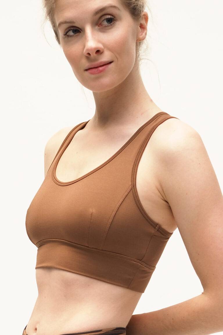 Kismet Yogastyle Yoga Bra Top Rami – Brown Große Rabatte