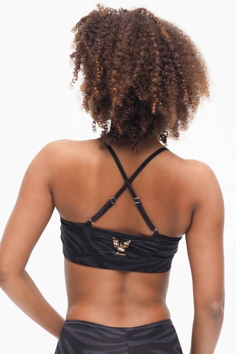 Kismet Yogastyle Yoga Bra Top Amba – Zebra Anthracite Riesige Ersparnisse