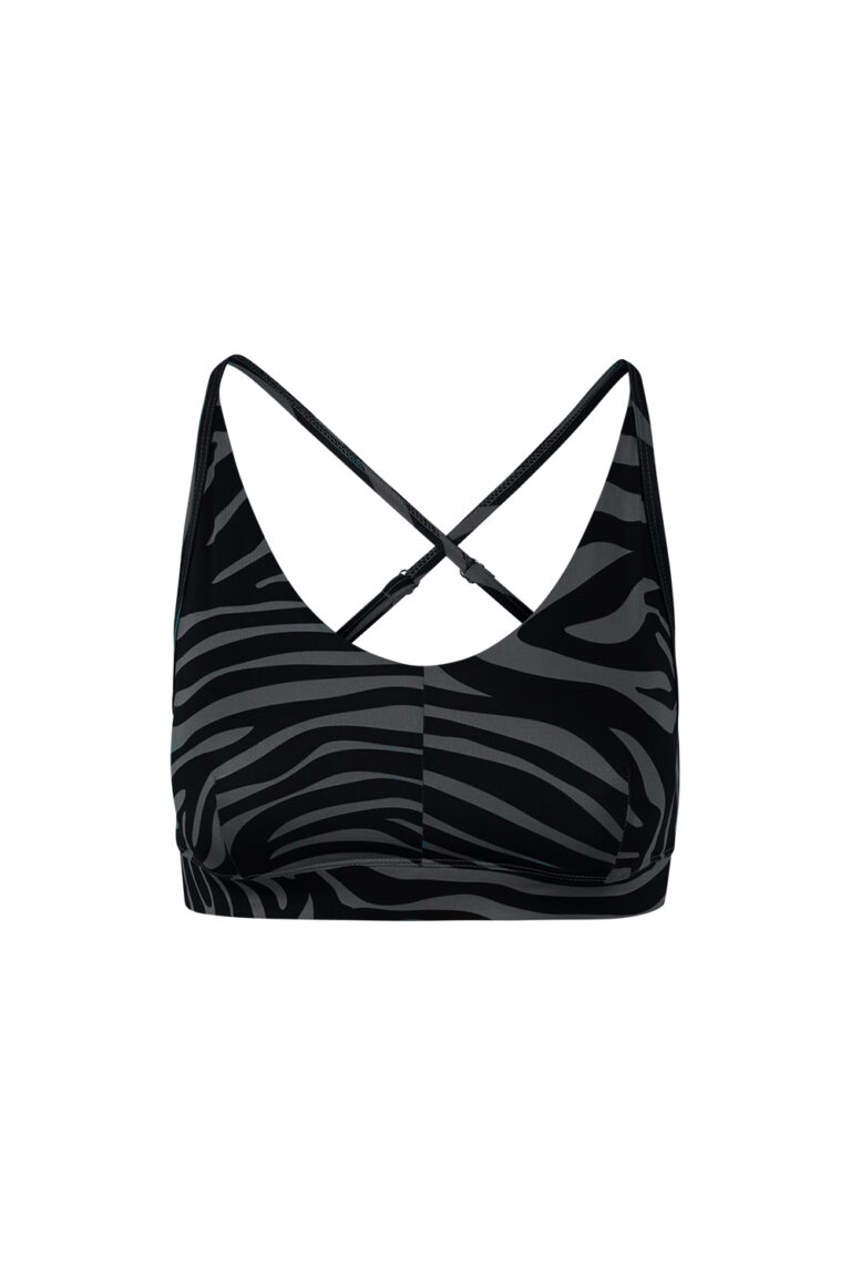 Kismet Yogastyle Yoga Bra Top Amba – Zebra Anthracite Riesige Ersparnisse