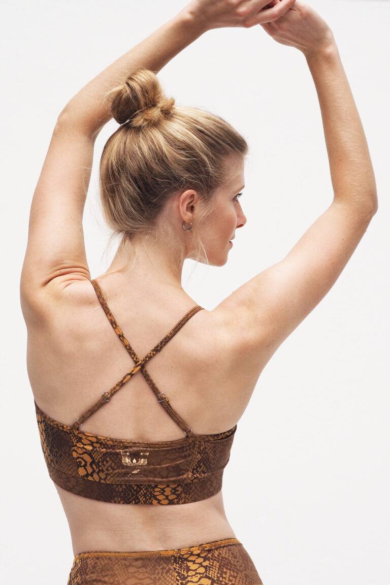 Kismet Yogastyle Yoga Bra Top Amba – Desert Snake VIP-Rabatte