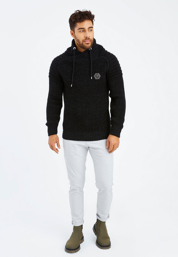 Leif Nelson Strickpullover Grobstrick mit Schalkragen Fabrik Onlineshop