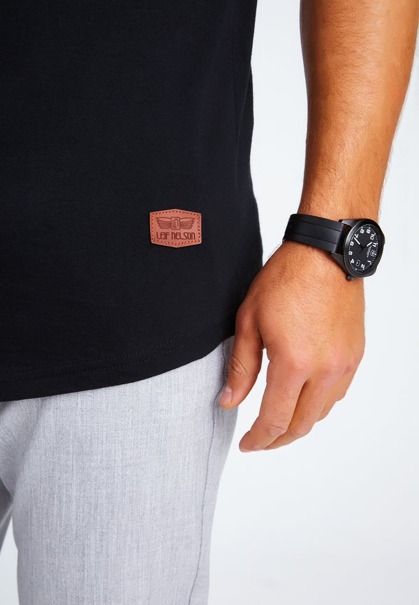 Leif Nelson Rundhals-Shirt Sonderangebot
