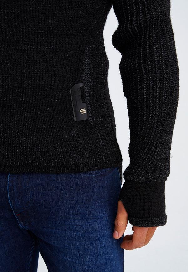 Leif Nelson Strickpullover Grobstrick mit Schalkragen Rabatt