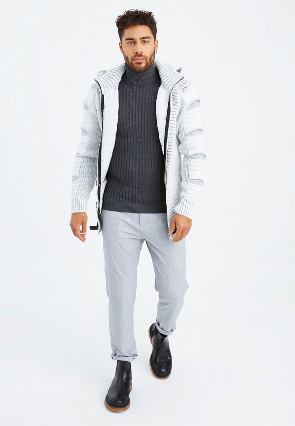 Leif Nelson Strickjacke mit Kapuze Großer Ausverkauf