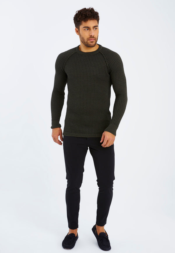 Leif Nelson Strickpullover Feinstrick Rundhals Vatertagsangebot