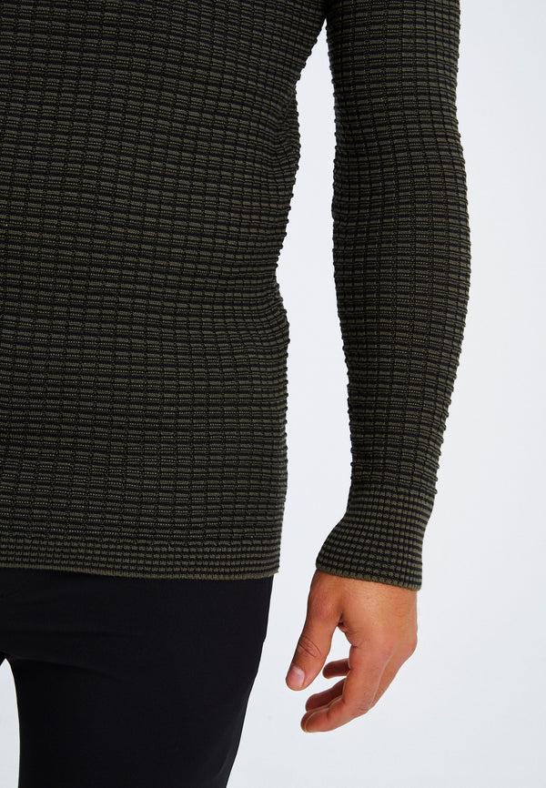 Leif Nelson Strickpullover Feinstrick Rundhals Vatertagsangebot