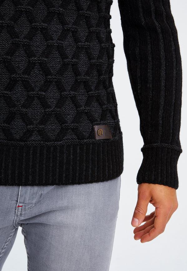 Leif Nelson Strickpullover Grobstrick mit Schalkragen Jubiläumsangebot