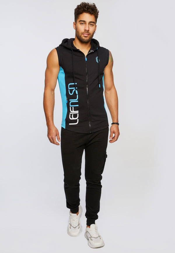 Leif Nelson Gym-Sweatjacke Kapuze Ärmellos Online Outlet