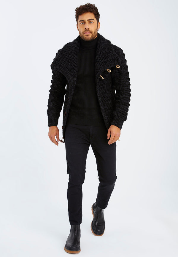 Leif Nelson Strickpullover Grobstrick mit Schalkragen Neuheiten