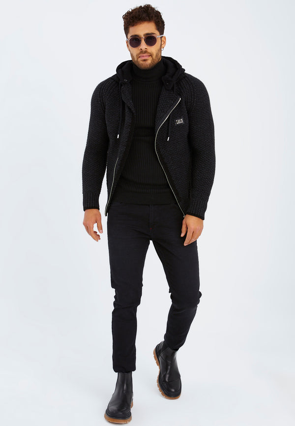 Leif Nelson Strickjacke mit Kapuze Bestseller