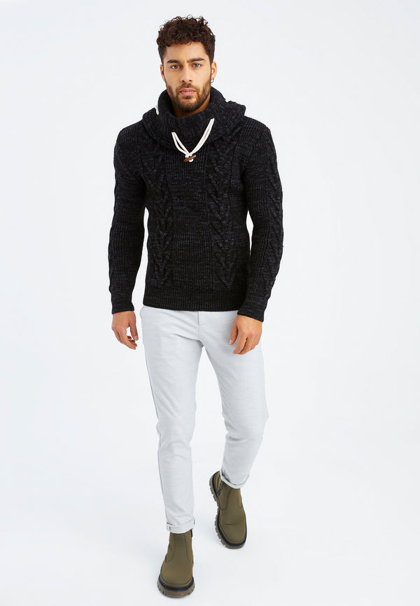 Leif Nelson Grobstrick Rollkragenpullover VIP-Rabatte