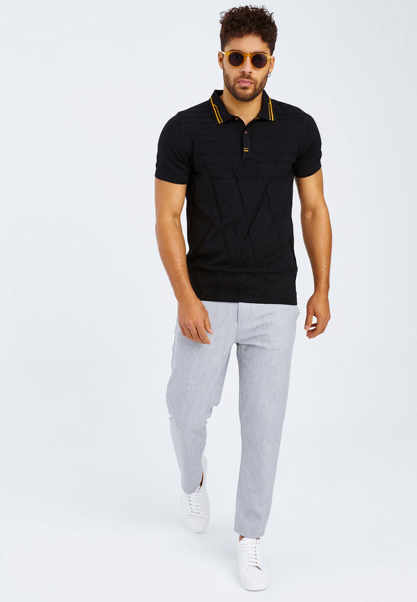 Leif Nelson Polo-Shirt Feinstrick Tiefpreis