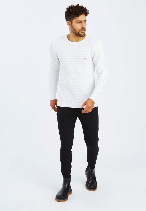 Leif Nelson Strickpullover Feinstrick Rundhals Letzte 2 Tage
