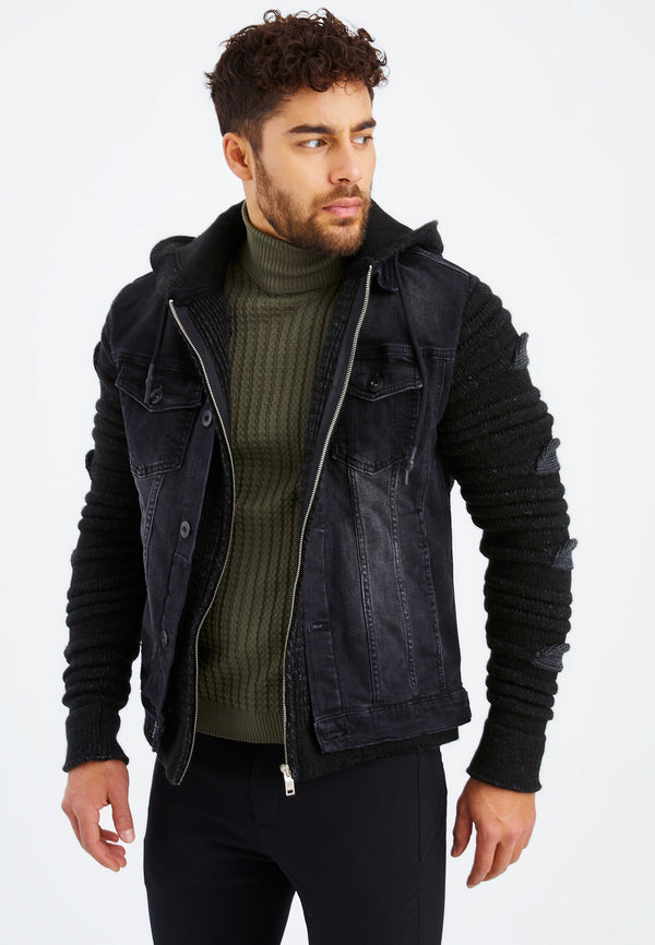 Leif Nelson Strickpullover Grobstrick mit Stehkragen Zeitbegrenzte Promotion