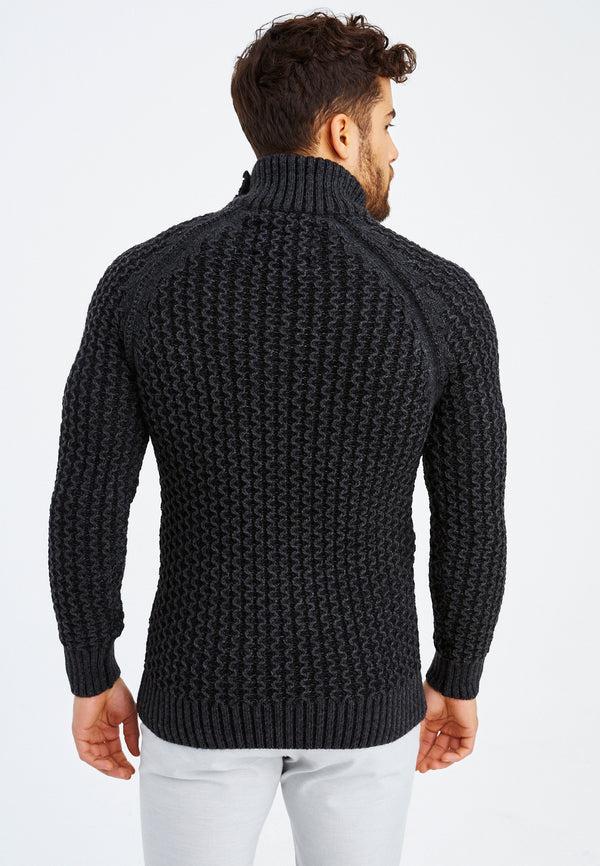 Leif Nelson Grobstrick Rollkragenpullover Meist gekauft