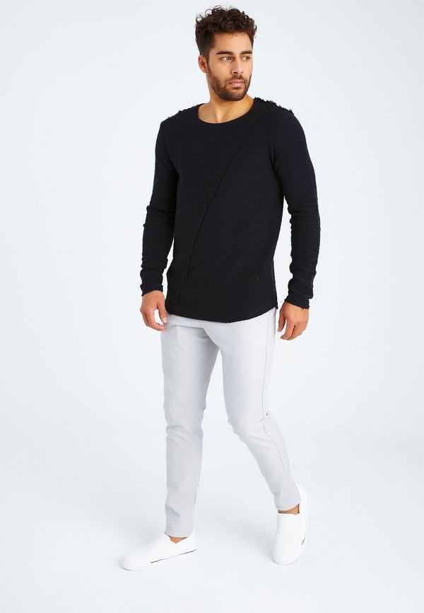 Leif Nelson Longsleeve Rundhals Rabatt