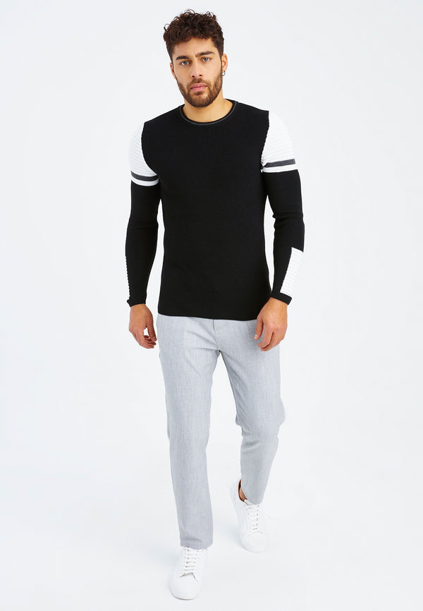 Leif Nelson Strickpullover Feinstrick Rundhals Großer Ausverkauf