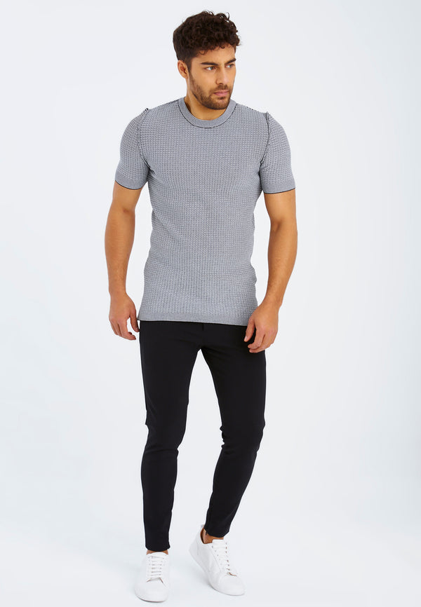 Leif Nelson Rundhals-Shirt Feinstrick Cyber Monday