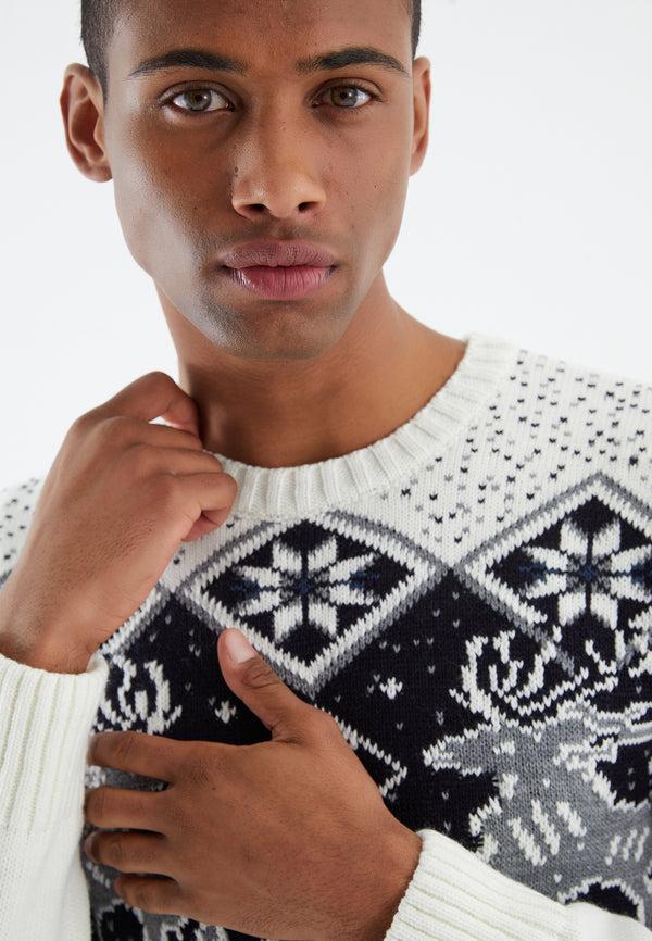 Leif Nelson Strickpullover Grobstrick Rundhals Top Angebot