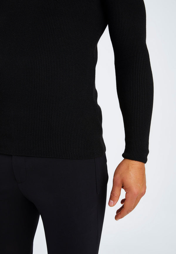 Leif Nelson Strickpullover Feinstrick Rundhals Neueste Mode
