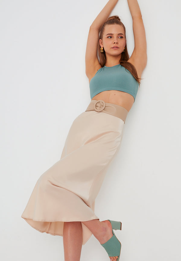Leif Nelson Seamless Crop Top aermellos Begrenzte Freigabe