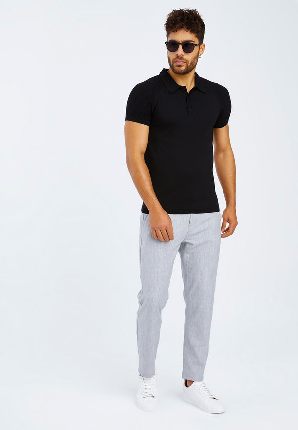 Leif Nelson Polo-Shirt Feinstrick Sonderangebote