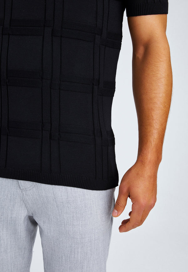 Leif Nelson Polo-Shirt Feinstrick mit Reißverschluss Letzte 3 Tage