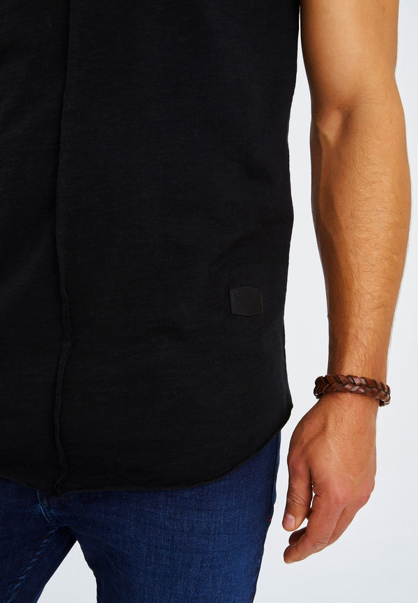 Leif Nelson Rundhals-Shirt Neueste Stile