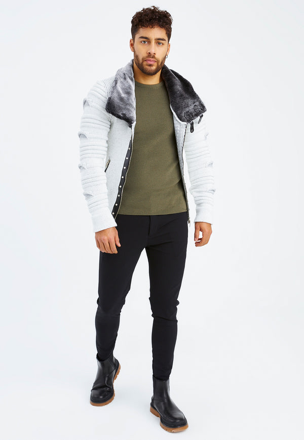Leif Nelson Strickjacke mit Schalkragen Outlet