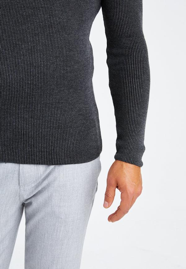 Leif Nelson Strickpullover Feinstrick mit Schalkragen Verkauf