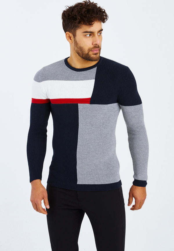 Leif Nelson Strickpullover Feinstrick Rundhals Limitierter Zeitrabatt