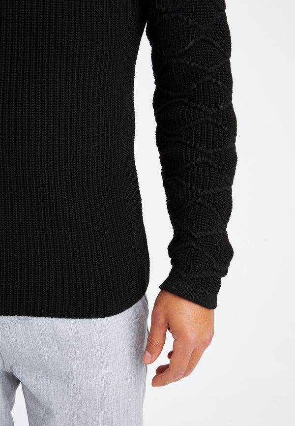Leif Nelson Strickpullover Grobstrick Rundhals Cyber Monday