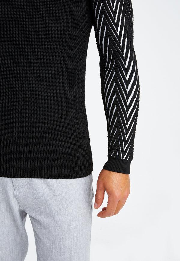 Leif Nelson Strickpullover Grobstrick Rundhals Weihnachtsangebot